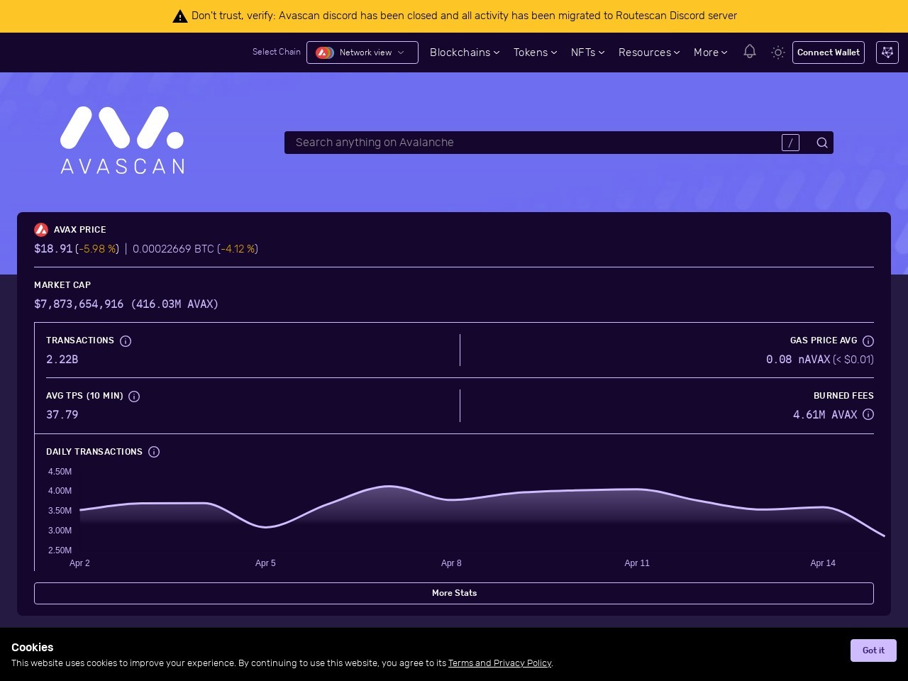 点击放大图片 Avalanche