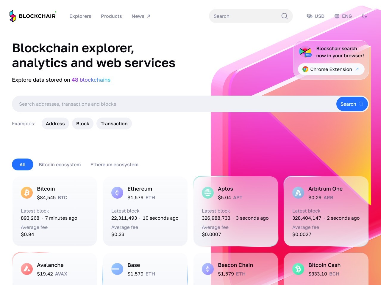 点击放大图片 Blockchair