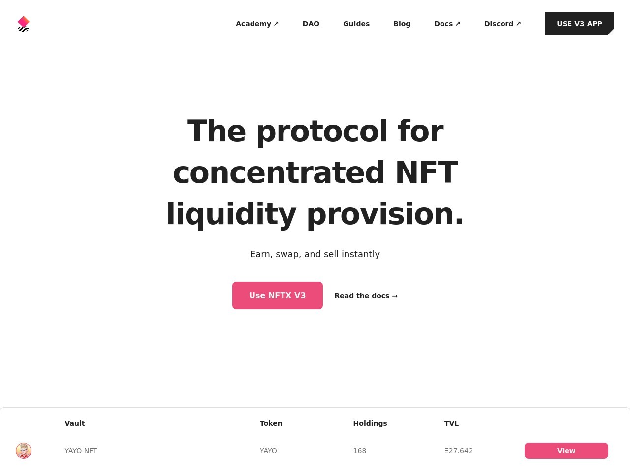 点击放大图片 Nftx