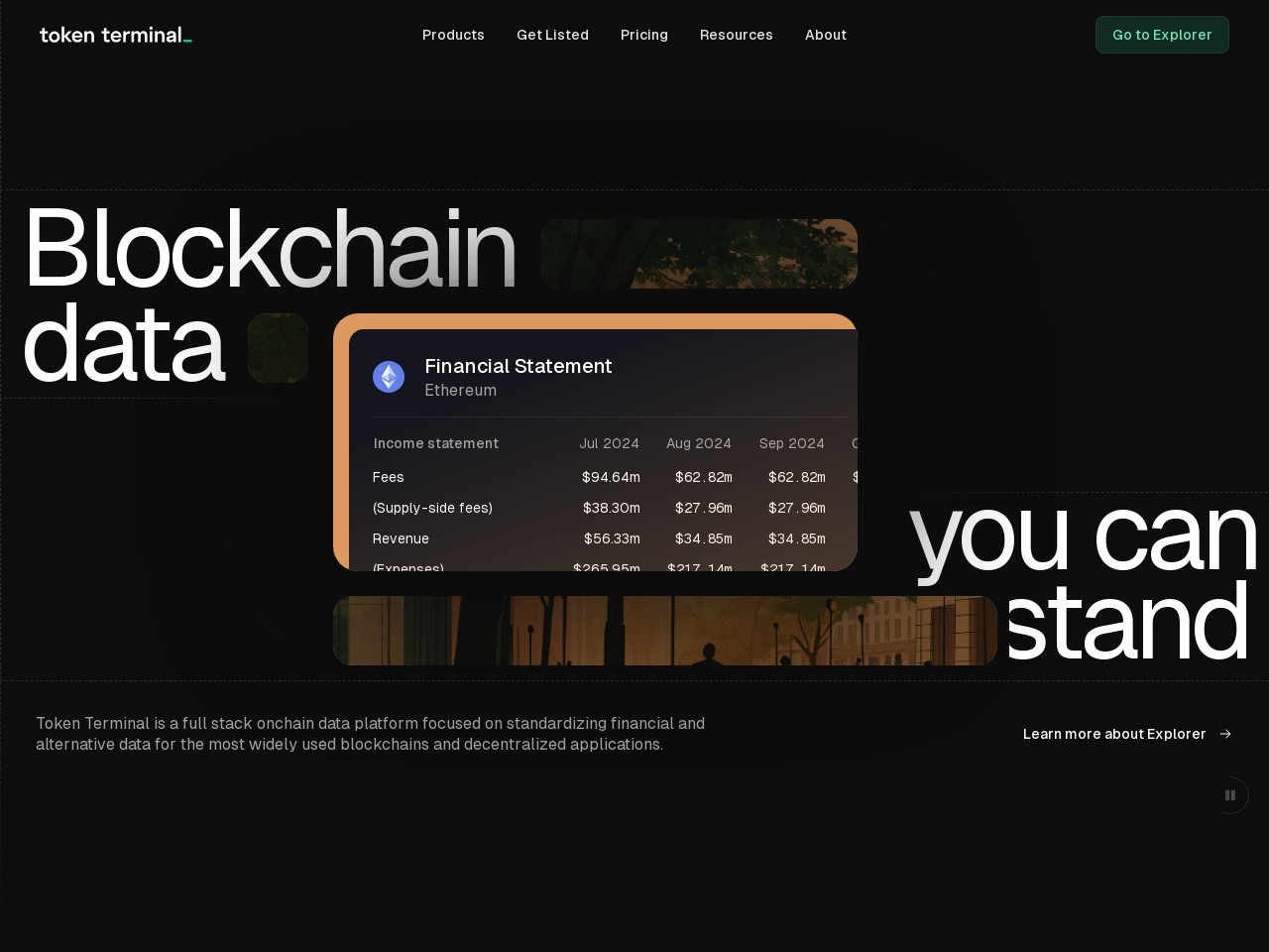 点击放大图片 Token Terminal