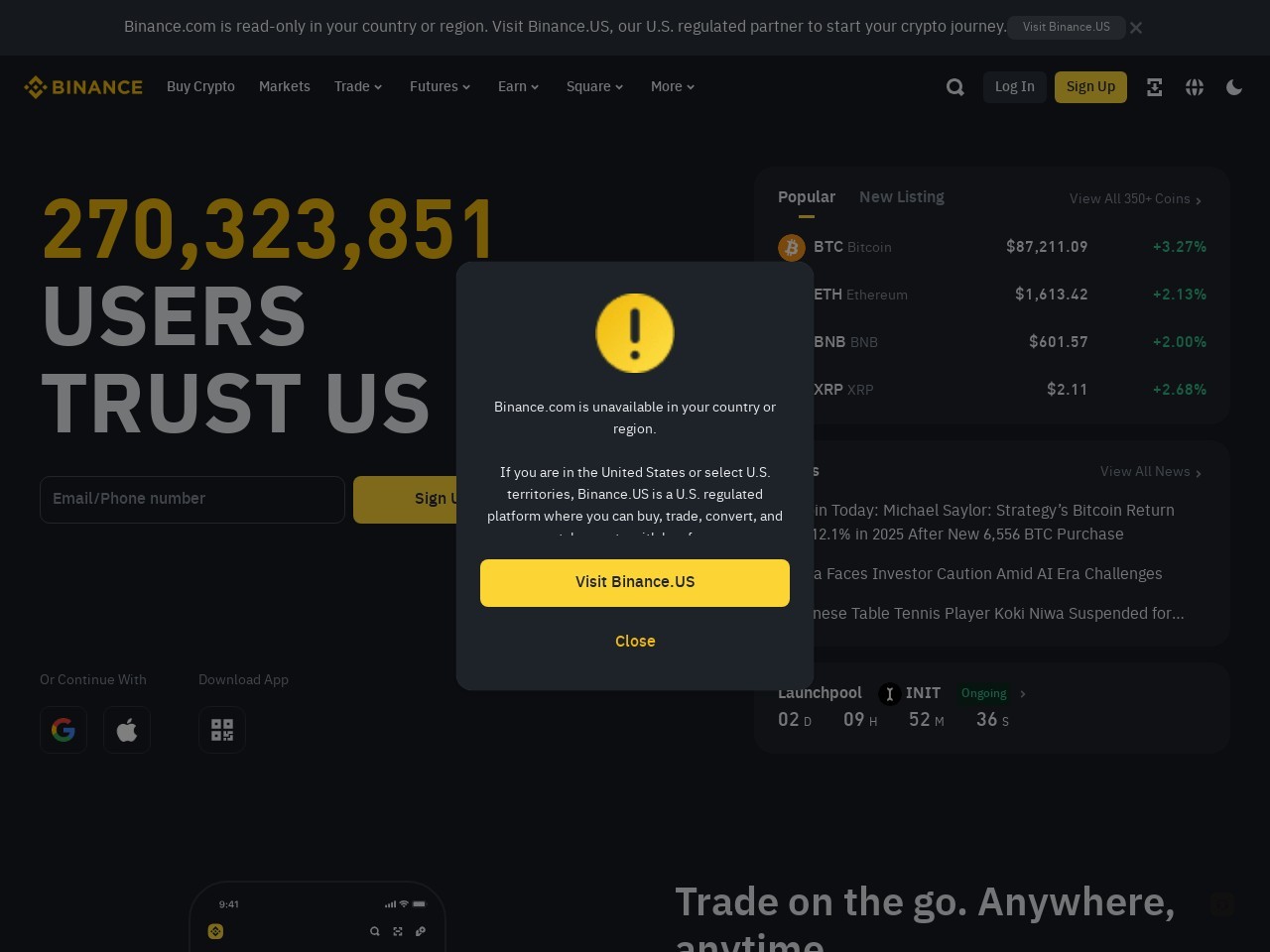 点击放大图片 Binance NFT