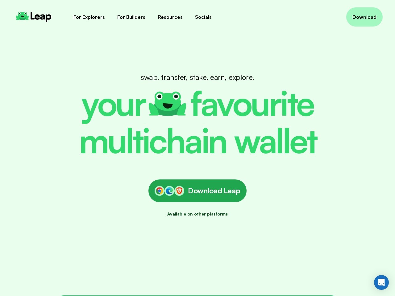 点击放大图片 Leap Wallet